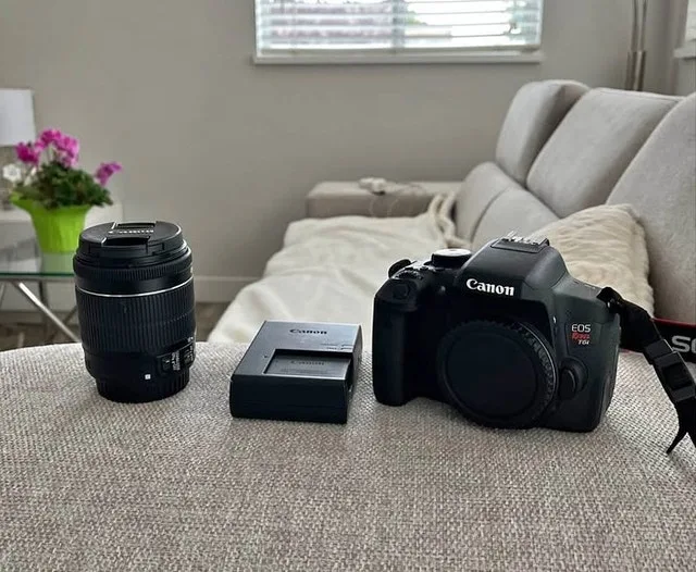 Canon Rebel T6i DSLR Camera + EF-S 18-55mm STM Lens