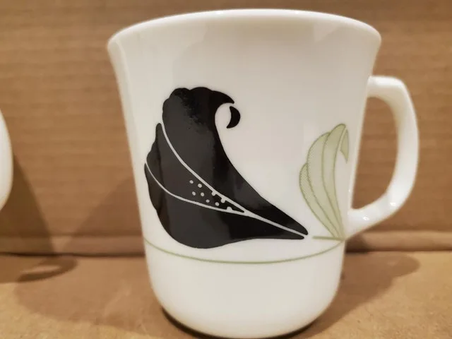 Vintage Corelle Cups – Black Orchid