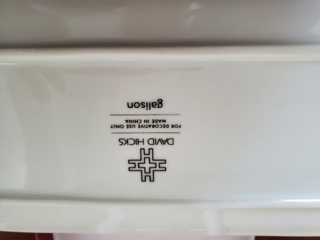 David Hicks Porcelain Tray - photo 4