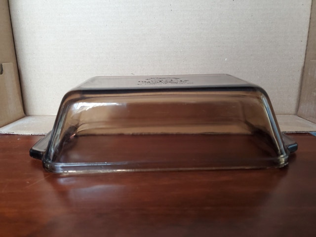 Vintage Amber Glass Loaf Pan - photo 3