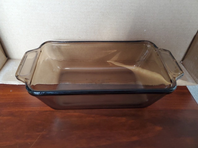 Vintage Amber Glass Loaf Pan - photo 4