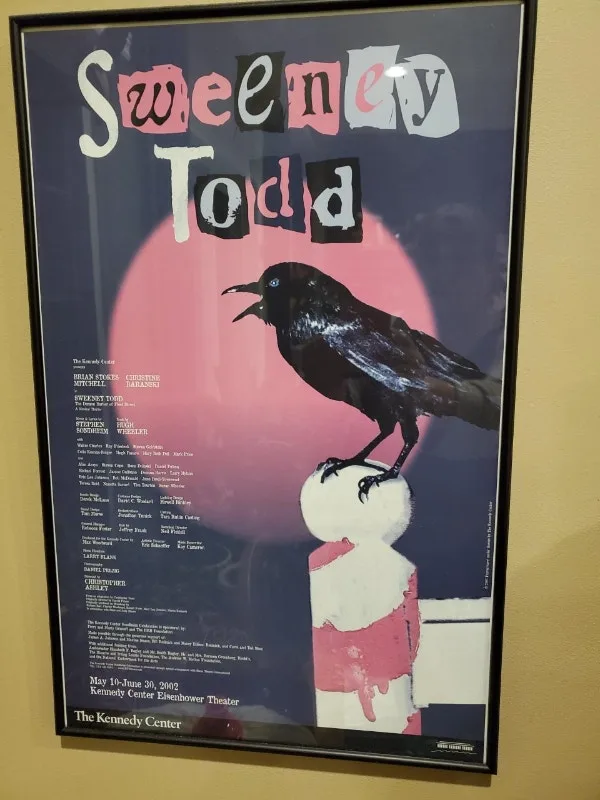 Framed Sweeney Todd Poster - Kennedy Center image indicator(2)