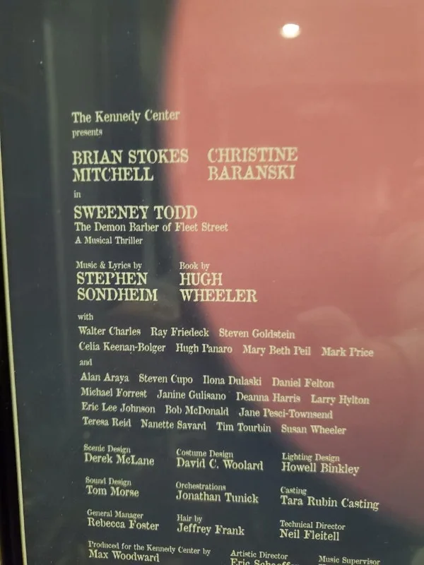 Framed Sweeney Todd Poster - Kennedy Center image indicator(4)
