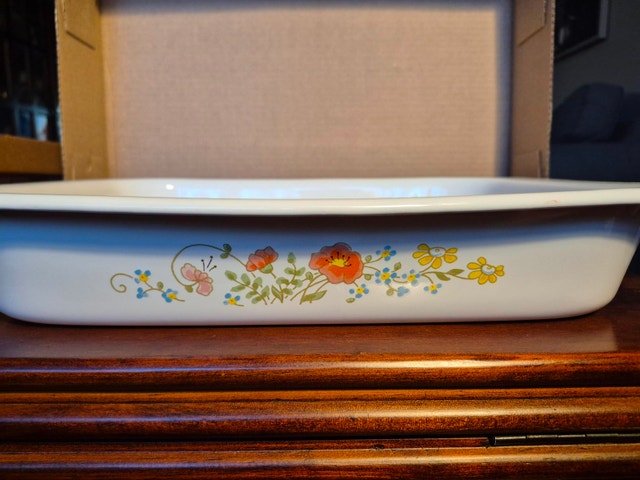 Vintage Corning Ware - Wildflower Big Roaster/Lasagne Pan