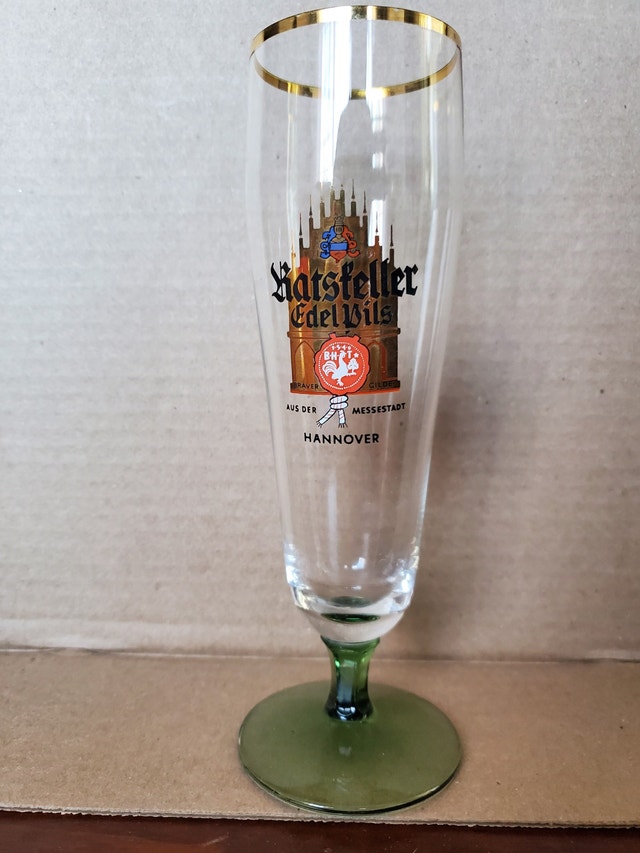 Vintage German Beer Glass - Ratskeller Edel Pils - photo 3