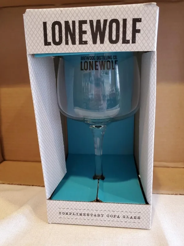 Lone Wolf Gin Copa Glasses – New in Box