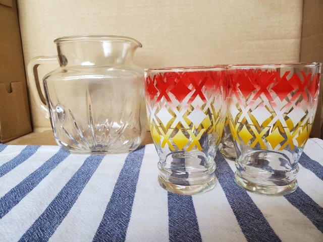 Vintage Juice Glasses & Jug - photo 3