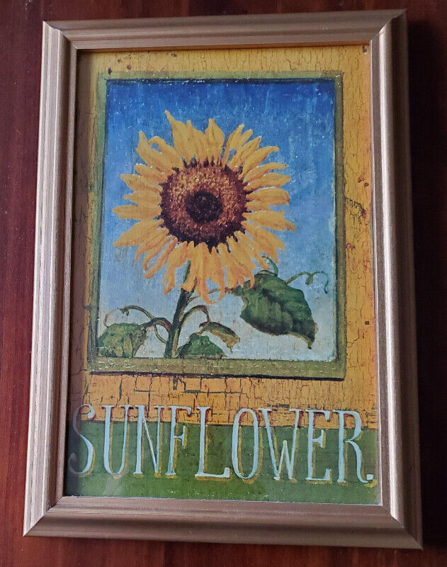 Framed Sunflower Print