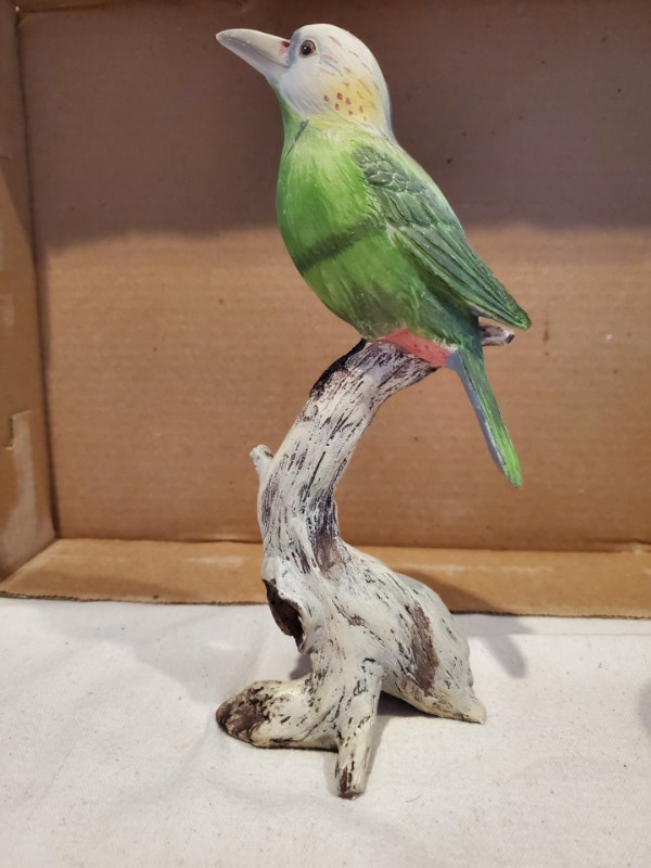 Green Bird on a Branch - photo 2