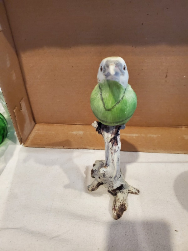 Green Bird on a Branch - photo 3