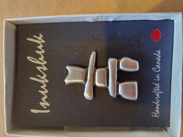 New Inukshuk Pin - Handcrafted in Canada