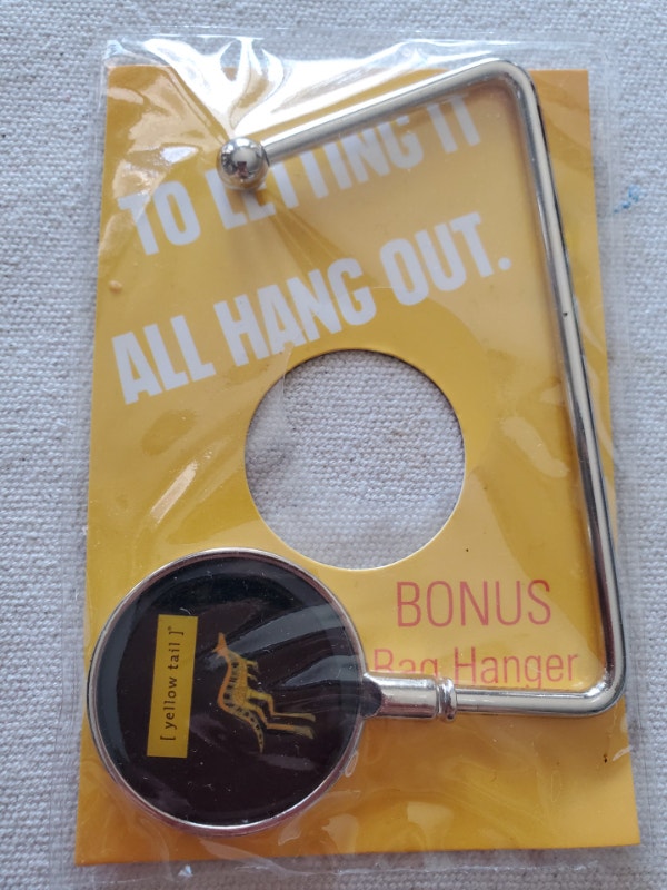 Yellow Tail Bag/Purse Hanger - new in package