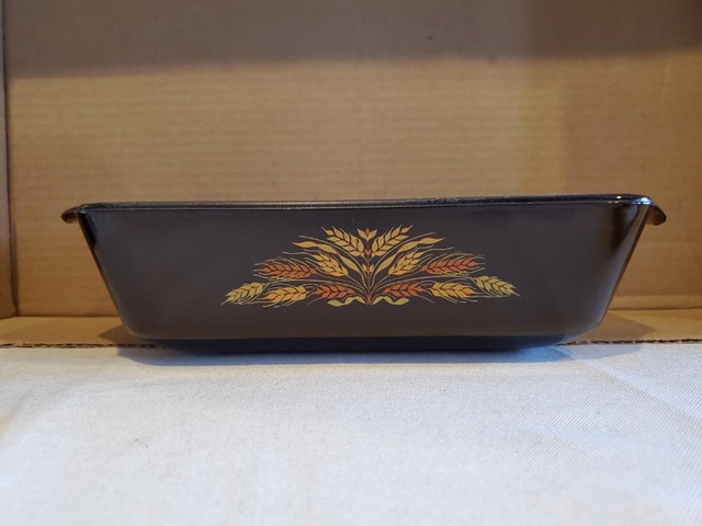Vintage glass loaf pan
