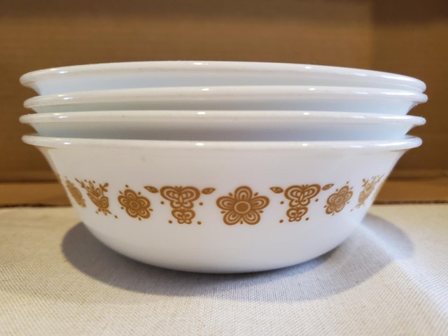 Corelle - Butterfly Gold Bowls