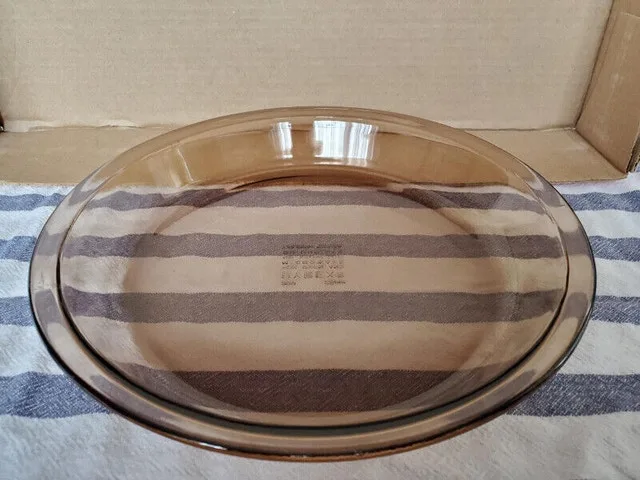 Vintage Pyrex Amber Pie Plate