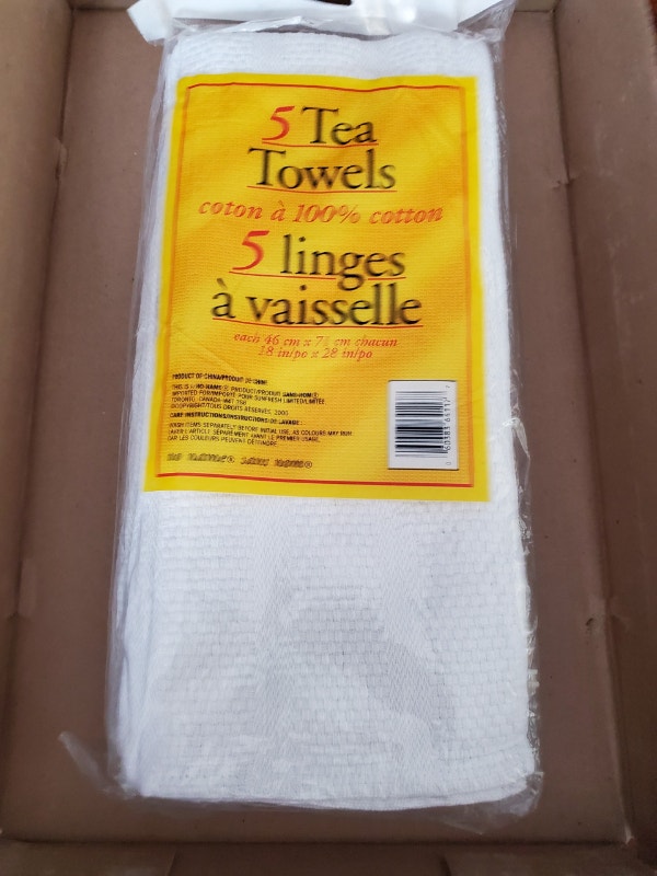 New - 100% Cotton Tea Towels (5pk) - photo 2