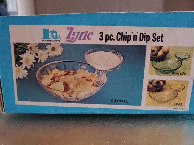 Vintage Crystal Chip 'n' Dip Set - photo 2