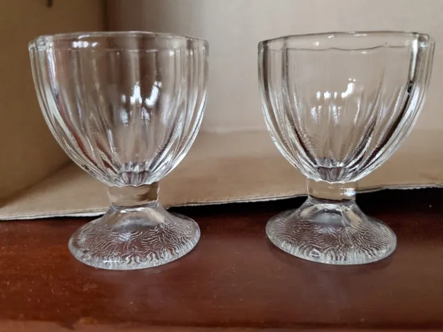 Vintage Dominion Glass Egg Cups thumbnail