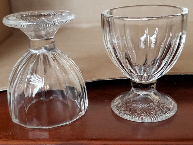 Vintage Dominion Glass Egg Cups - photo 2