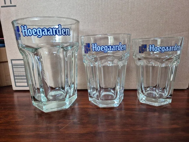 3 Hoegaarden Glasses thumbnail