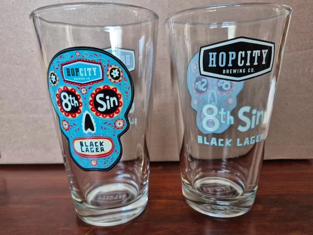 Beer Glass - Hop City 8th Sin Black Lager thumbnail