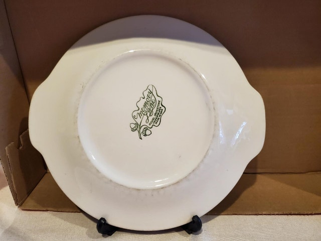 Vintage Red Transferware Plate - photo 3