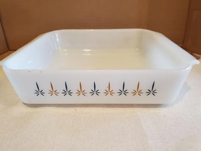 Fire King - Candle Glow Atomic Starburst thumbnail