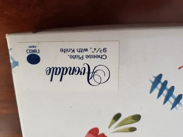 Cheese Plate - new in box - Nikko Japan image indicator(3)