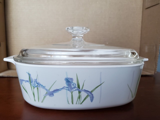 Vintage Corning - Shadow Iris Casserole