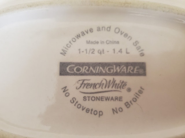 Corning Ware - French White Casserole - photo 2