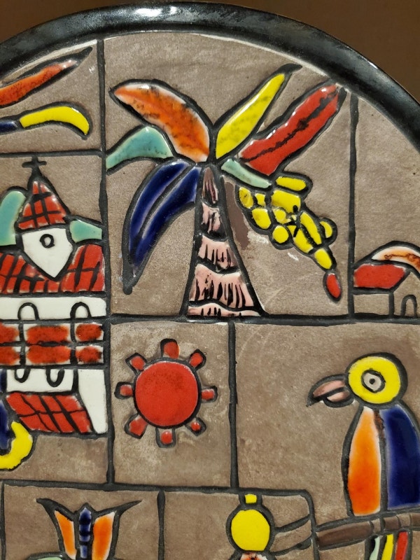 Colourful Plate - south/central American pattern - photo 2