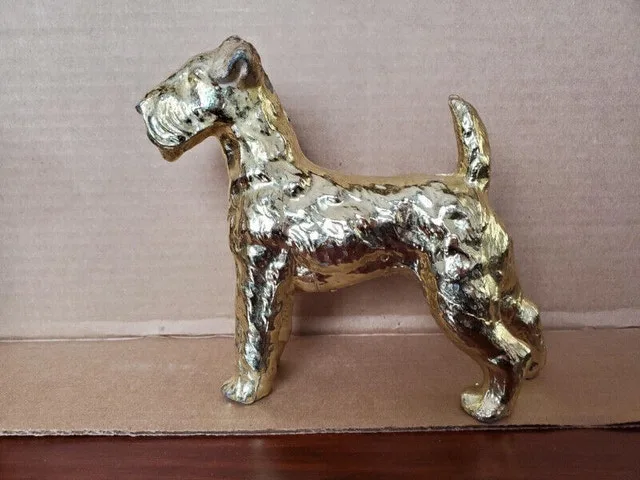 Painted Metal Dog Figurine thumbnail