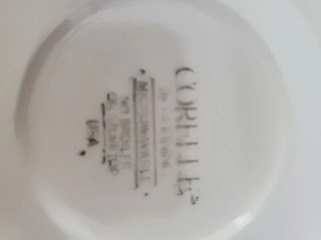 Vintage Corelle Cups & Saucers – Silk & Roses Pattern image indicator(8)