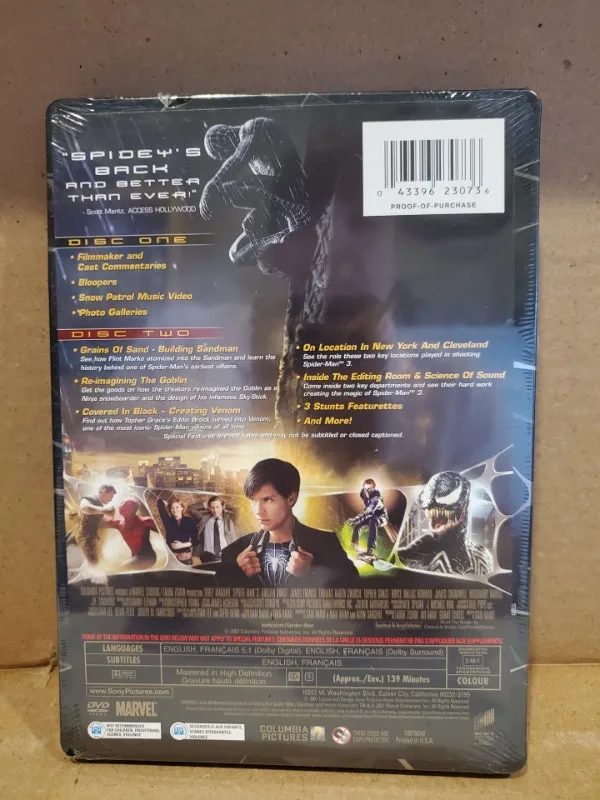 New, Sealed Spiderman 3 Special Edition image indicator(2)