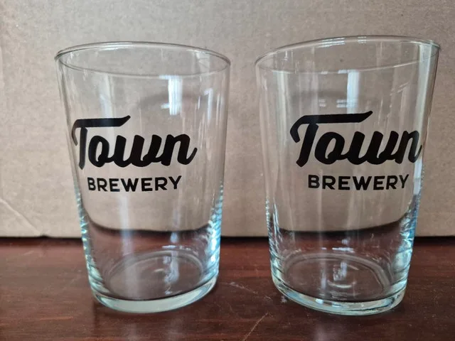 Pair of Small Town Brewery Glasses thumbnail