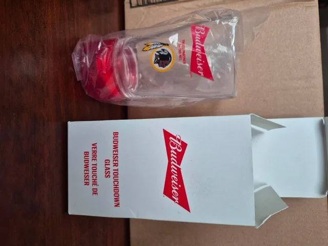 New in Box - Budweiser Touchdown Glass - NFL thumbnail