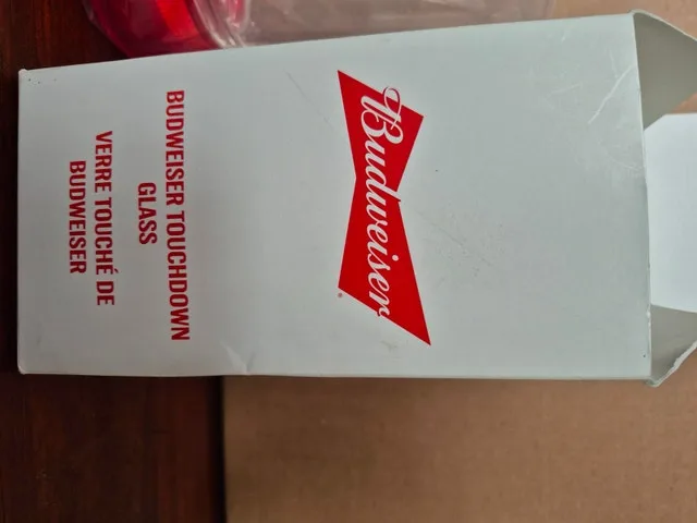New in Box - Budweiser Touchdown Glass - NFL image indicator(2)