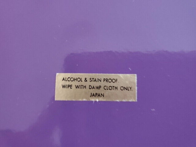 Purple Tray - 80's Vintage - Laquerware - photo 5