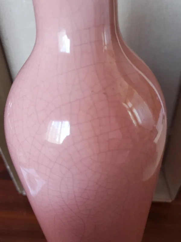 vintage tall pink vase image indicator(3)