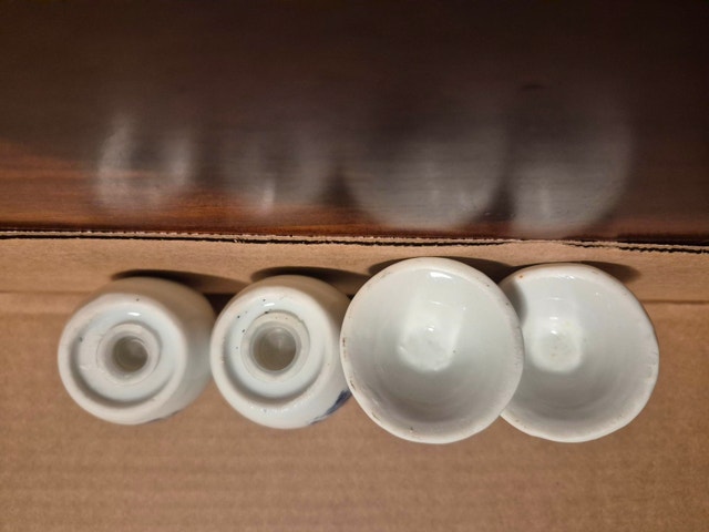 Vintage Blue & White - Egg Cups, Salt & Pepper Shakers - photo 5