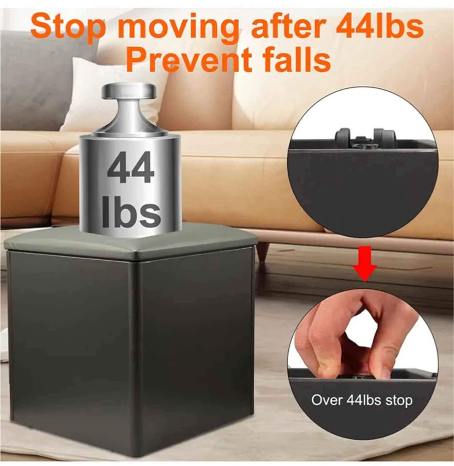 Square Storage Ottoman - photo 2