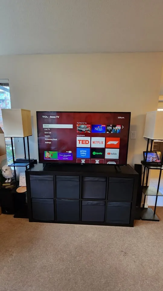 Shelf Unit IKEA KALLAX Black‑Brown (77×147 cm) + 8 Drona box image indicator(2)