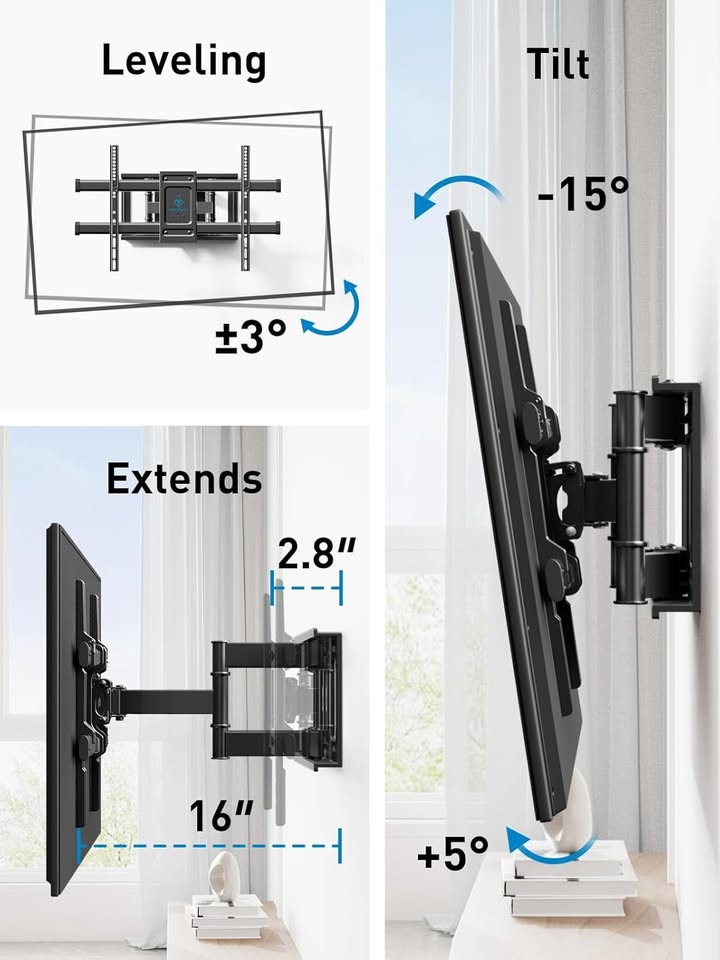 TV Wall Mount PERLESMITH PSLFK1‑C (Full Motion) - photo 4