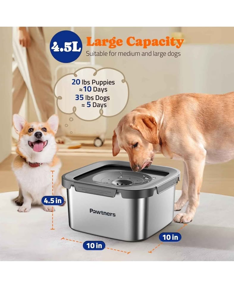 Dog Water Bowl No Spill - photo 3