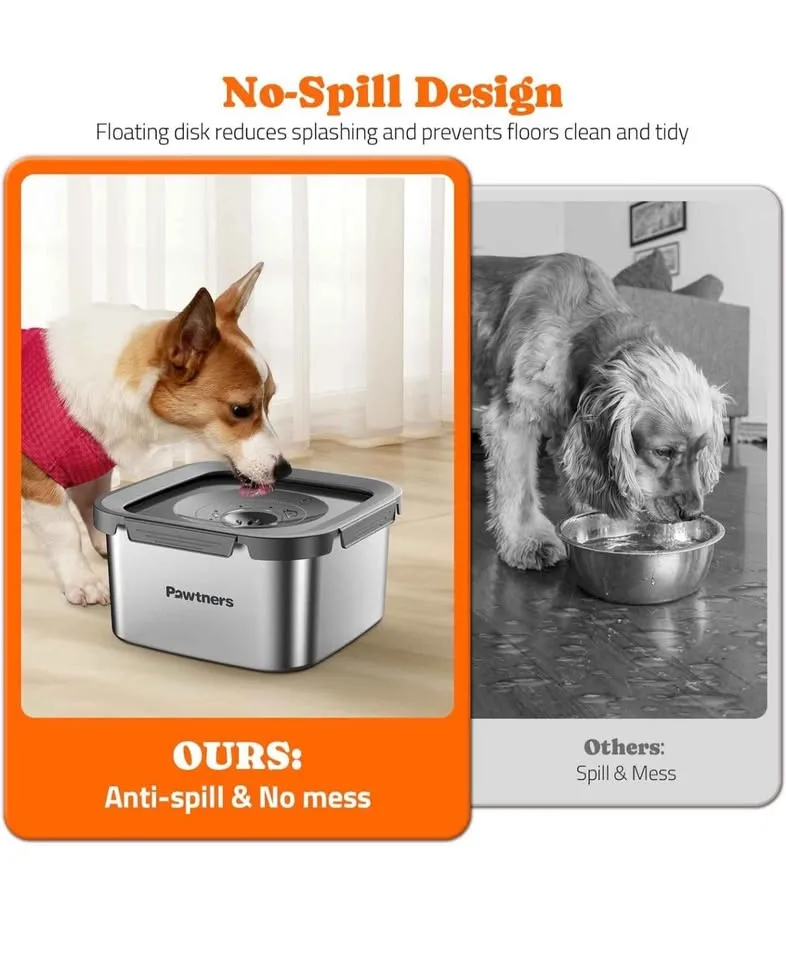 Dog Water Bowl No Spill image indicator(4)