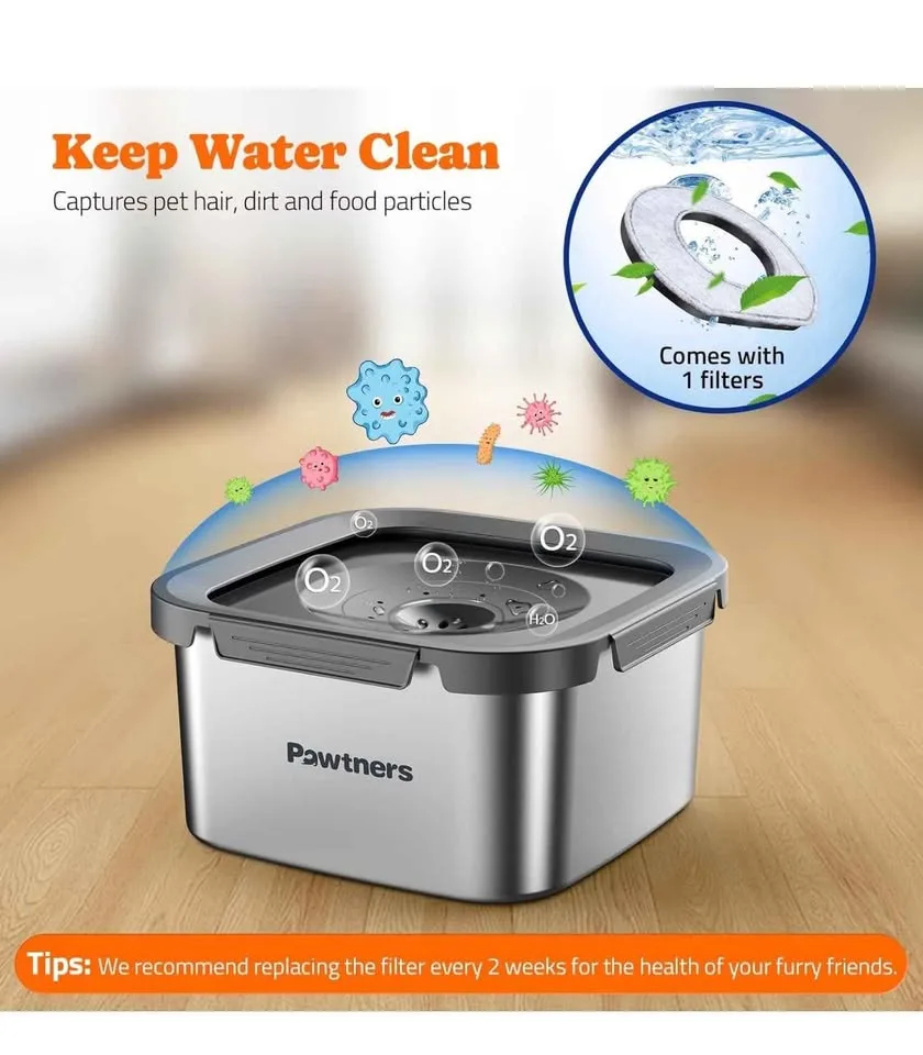Dog Water Bowl No Spill image indicator(7)