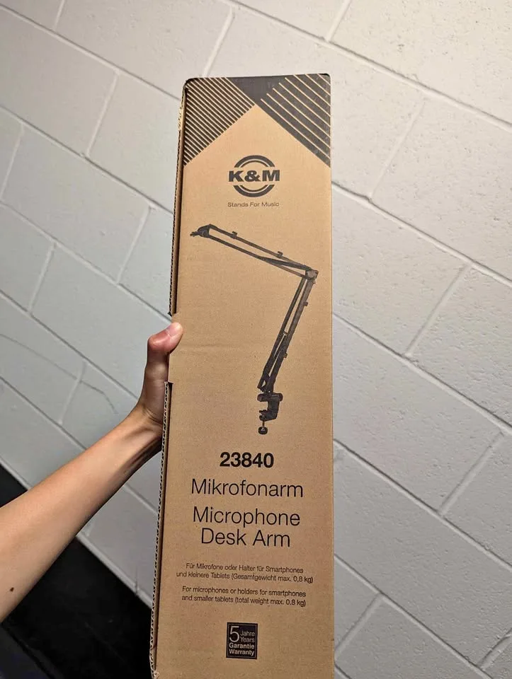 k&m microphone desk stand 23840