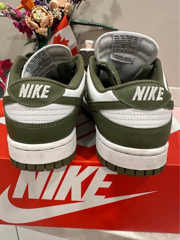 womens size 8 olive green dunks- jane and shep - photo 3