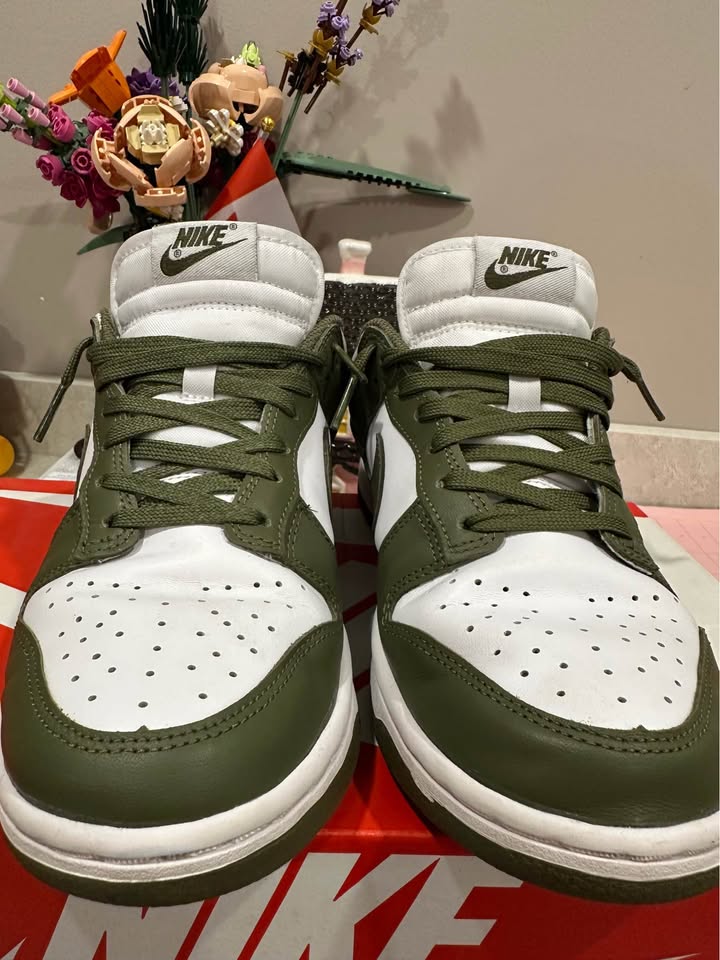 womens size 8 olive green dunks- jane and shep - photo 5