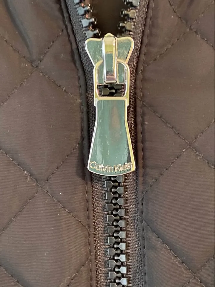 Women’s Calvin Klein Quilted Jacket, size Petite Large image indicator(10)